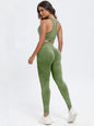 2 piece scoop Neck Wide Strap Top and Pants Active Set