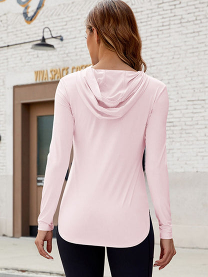 Long Sleeve Hooded Top