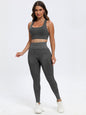 2 piece scoop Neck Wide Strap Top and Pants Active Set