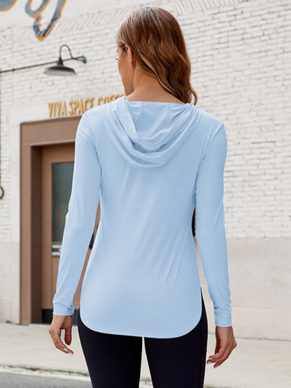 Long Sleeve Hooded Top