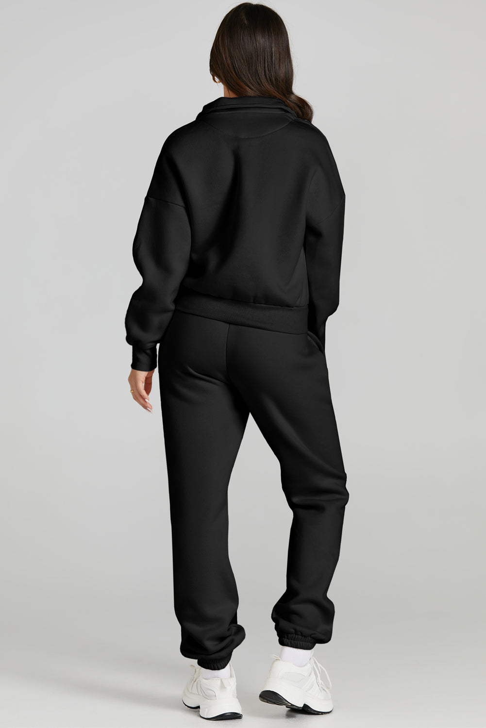 2 piece Quarter Zip and Drawstring Pants  Set