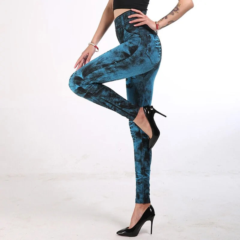 Calf-length "Jean" tights