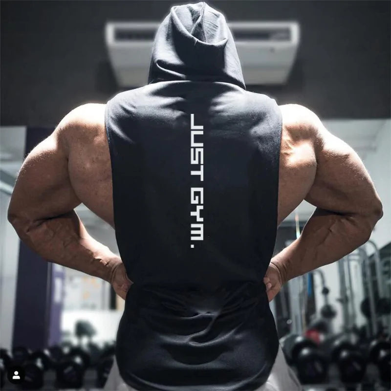 "Just Gym" Stringer Hoodie